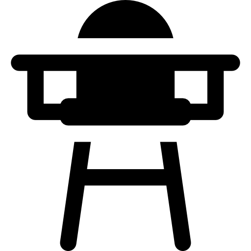 cadeira alta Basic Rounded Filled Ícone