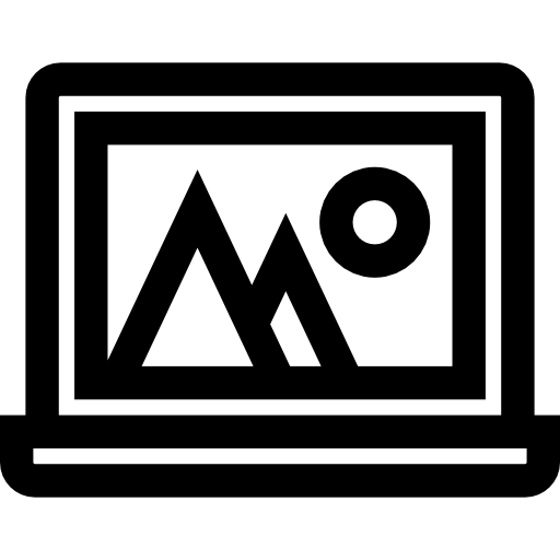 Laptop Basic Straight Lineal icon