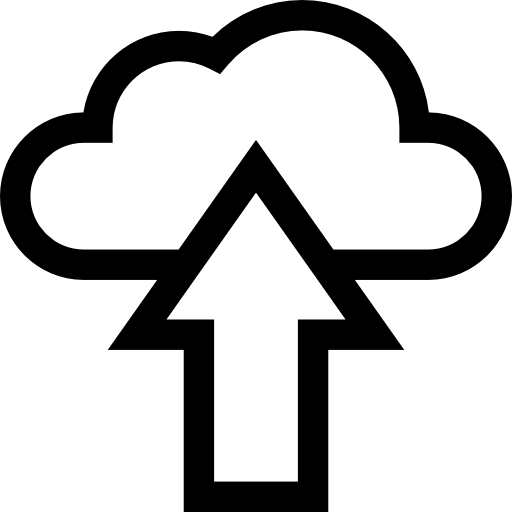 chmura obliczeniowa Basic Straight Lineal ikona