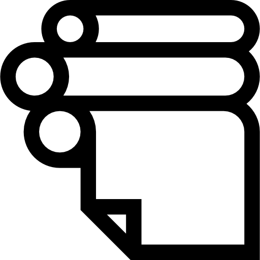 rotolo di carta Basic Straight Lineal icona