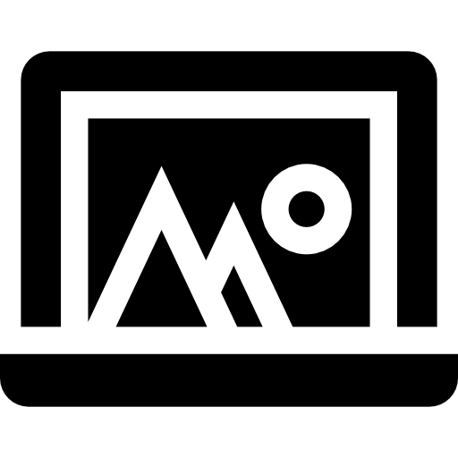 laptop Basic Straight Filled icon