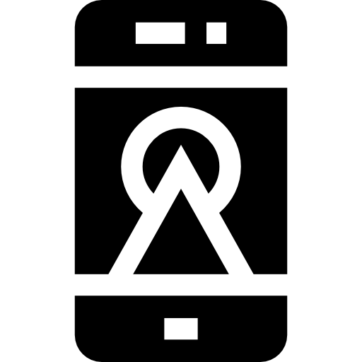 スマートフォン Basic Straight Filled icon