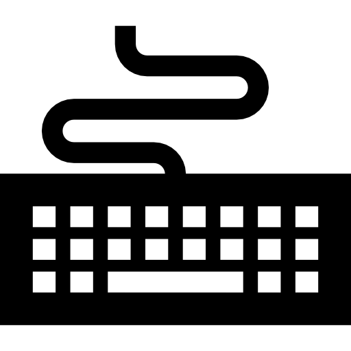 キーボード Basic Straight Filled icon