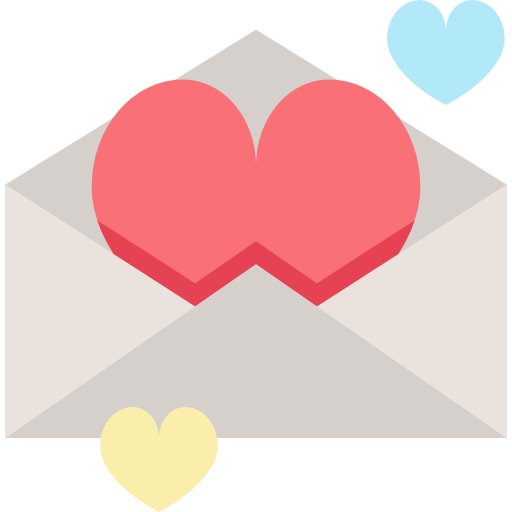 carta de amor Special Flat icono