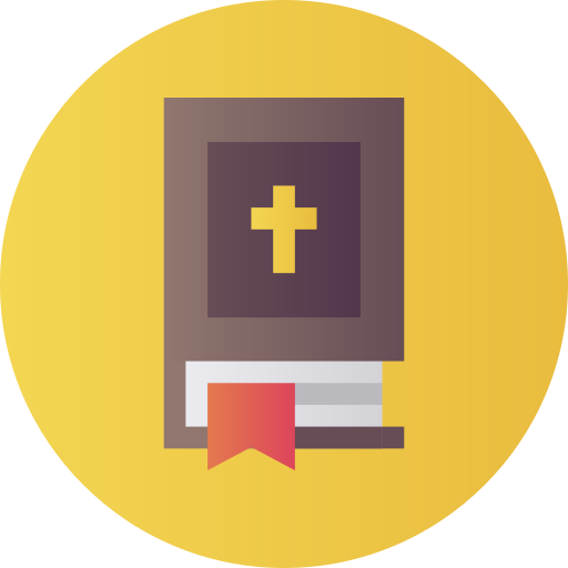 bijbel Flat Circular Gradient icoon