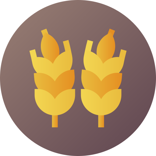 Wheat Flat Circular Gradient icon