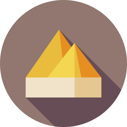 ピラミッド Flat Circular Flat icon