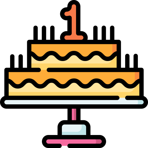 gâteau d'anniversaire Special Lineal color Icône