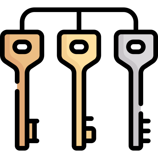 llaves Special Lineal color icono