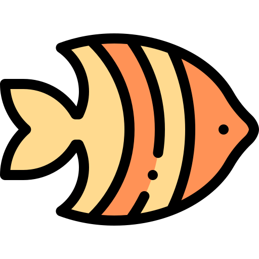 魚 Detailed Rounded Lineal color icon