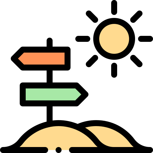 kierunek Detailed Rounded Lineal color ikona