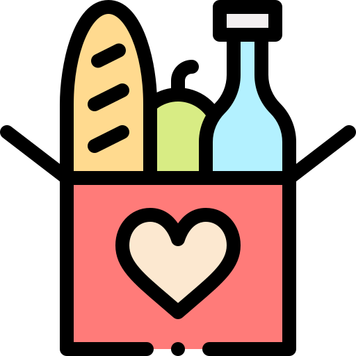 darowizna żywności Detailed Rounded Lineal color ikona