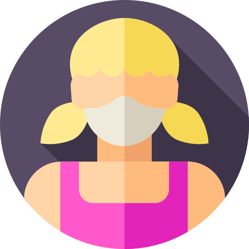 女性 Flat Circular Flat icon