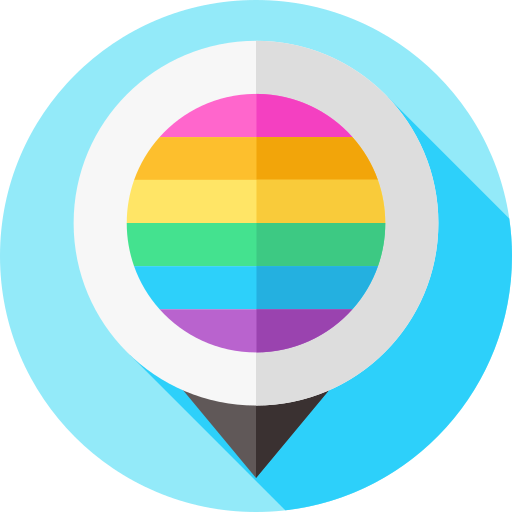 World pride day Flat Circular Flat icon