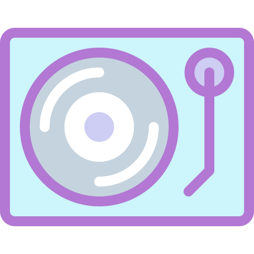 Turntable Detailed color Lineal color icon
