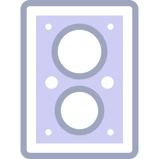 스피커 Detailed color Lineal color icon