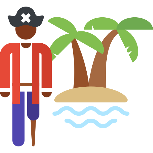 piraat Pictograms Colour icoon
