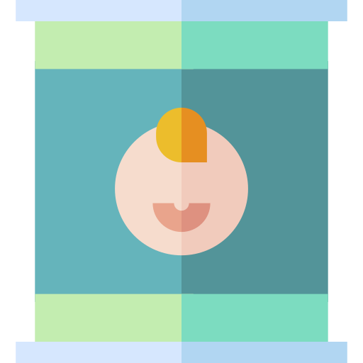 粉ミルク Basic Straight Flat icon