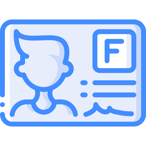 License Basic Miscellany Blue icon