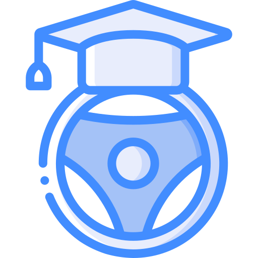 Driving school Basic Miscellany Blue icon