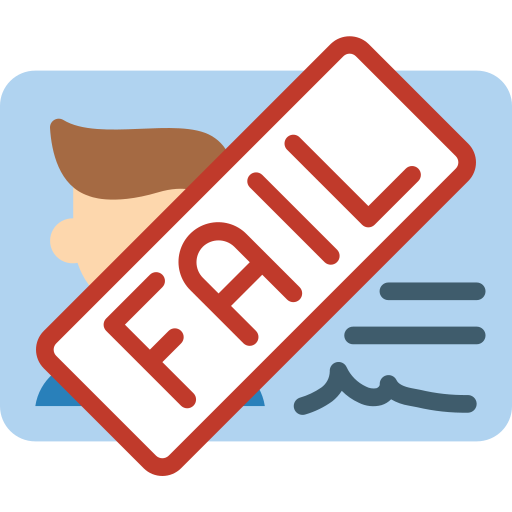Fail Basic Miscellany Flat icon