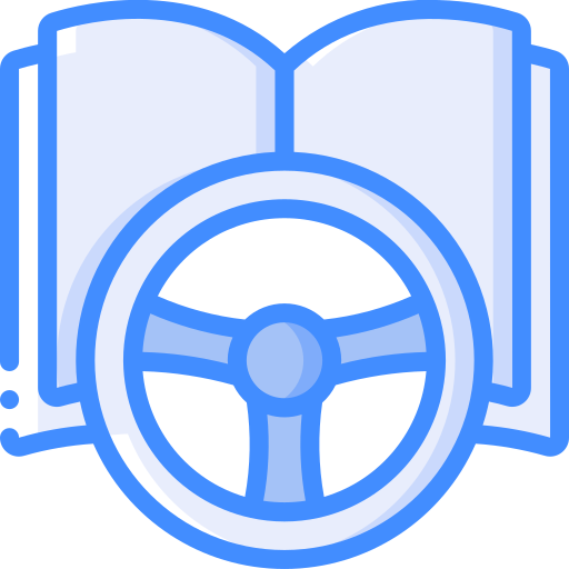 운전 학원 Basic Miscellany Blue icon