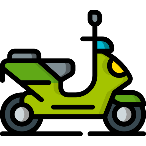 motocykl Basic Miscellany Lineal Color ikona