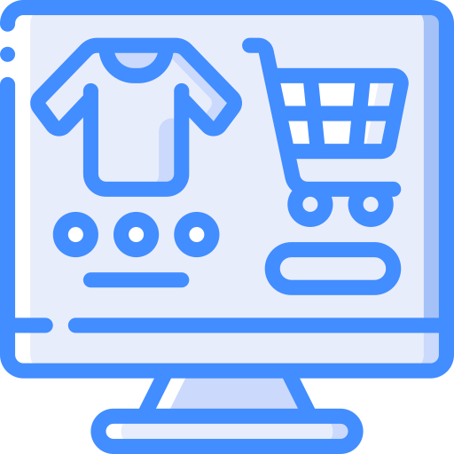Online shopping Basic Miscellany Blue icon