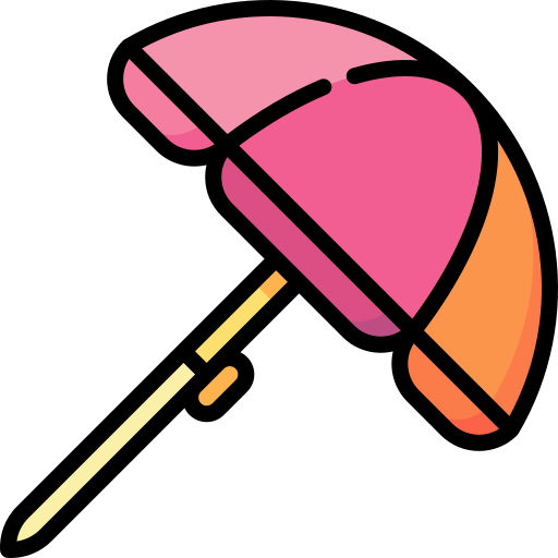 Sun umbrella Special Lineal color icon