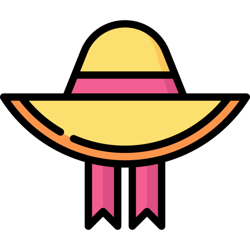 sombrero pamela Special Lineal color icono