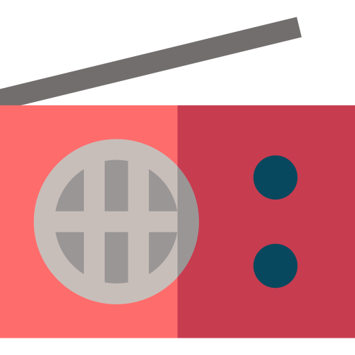 라디오 Basic Straight Flat icon