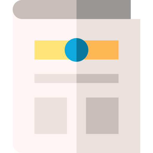 Newspaper Basic Straight Flat icon