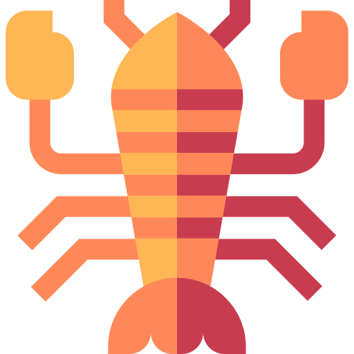 Lobster Basic Straight Flat icon