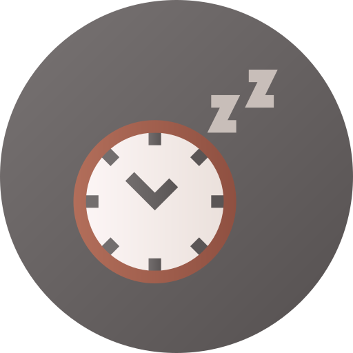 Часы Flat Circular Gradient иконка