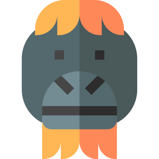 orangoetan Basic Straight Flat icoon