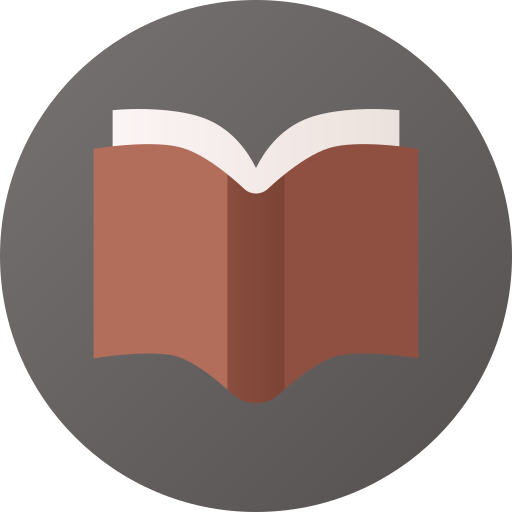 leesboek Flat Circular Gradient icoon