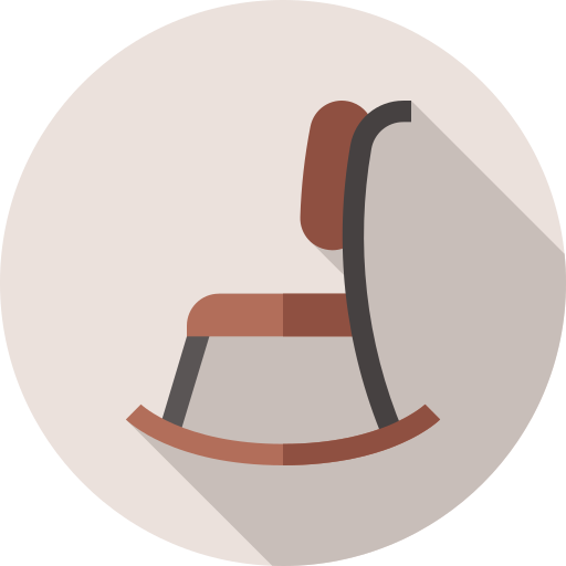 ロッキングチェア Flat Circular Flat icon