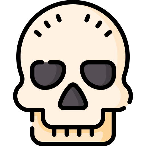 頭蓋骨 Special Lineal color icon