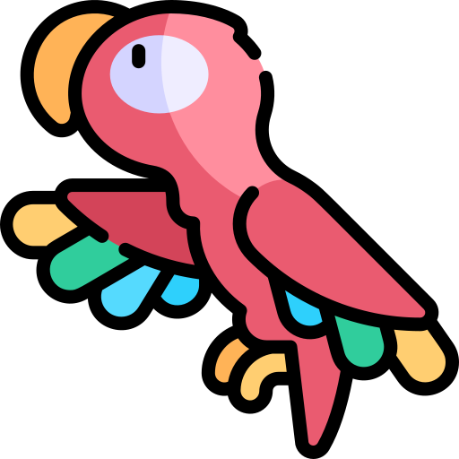 Parrot Kawaii Lineal color icon