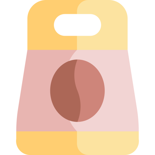 Coffee beans Kawaii Flat icon