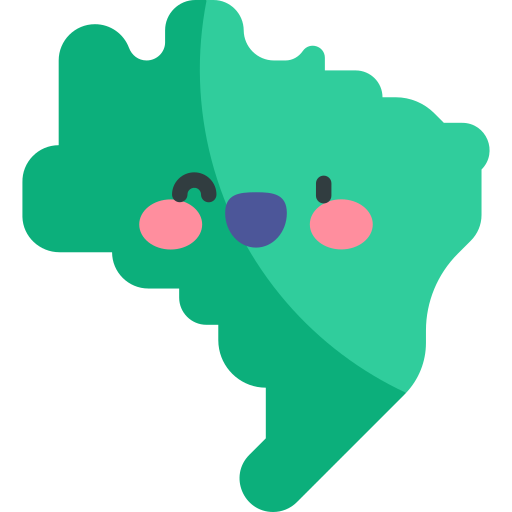 brasilien Kawaii Flat icon