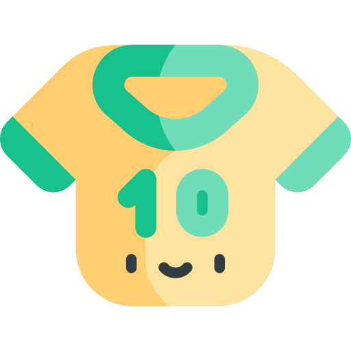 maglietta da calcio Kawaii Flat icona