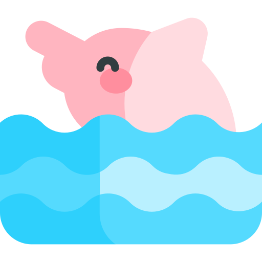Dolphin Kawaii Flat icon