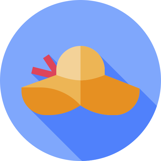 sombrero pamela Flat Circular Flat icono