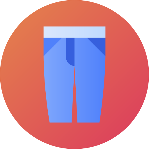 pantalones Flat Circular Gradient icono