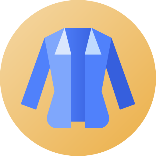 camisa Flat Circular Gradient icono