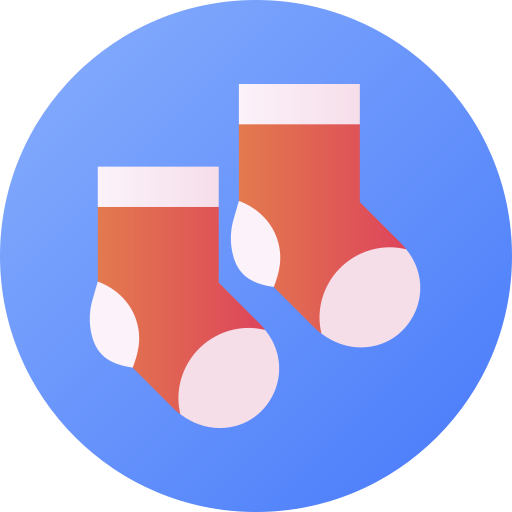 Socks Flat Circular Gradient icon