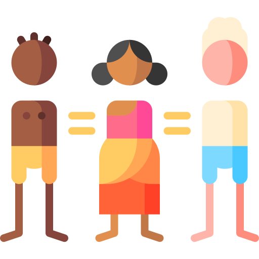 równość Puppet Characters Flat ikona
