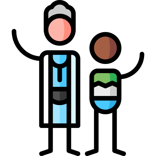 健康 Puppet Characters Lineal Color icon
