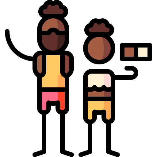 身元 Puppet Characters Lineal Color icon